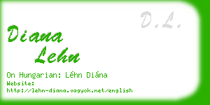 diana lehn business card